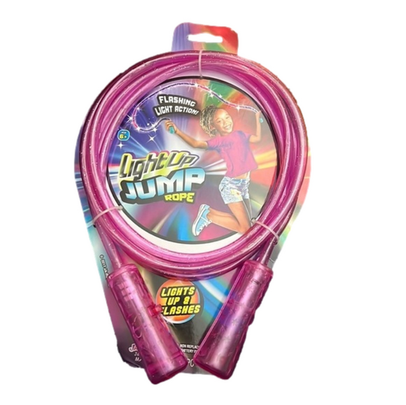 Other - PINK glitter Light up Jump Rope NWT AGES 6+